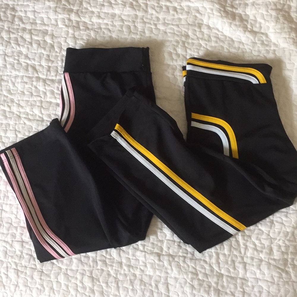 BUNDLE 2 for 1 — Yellow & Pink Leggings Sz S